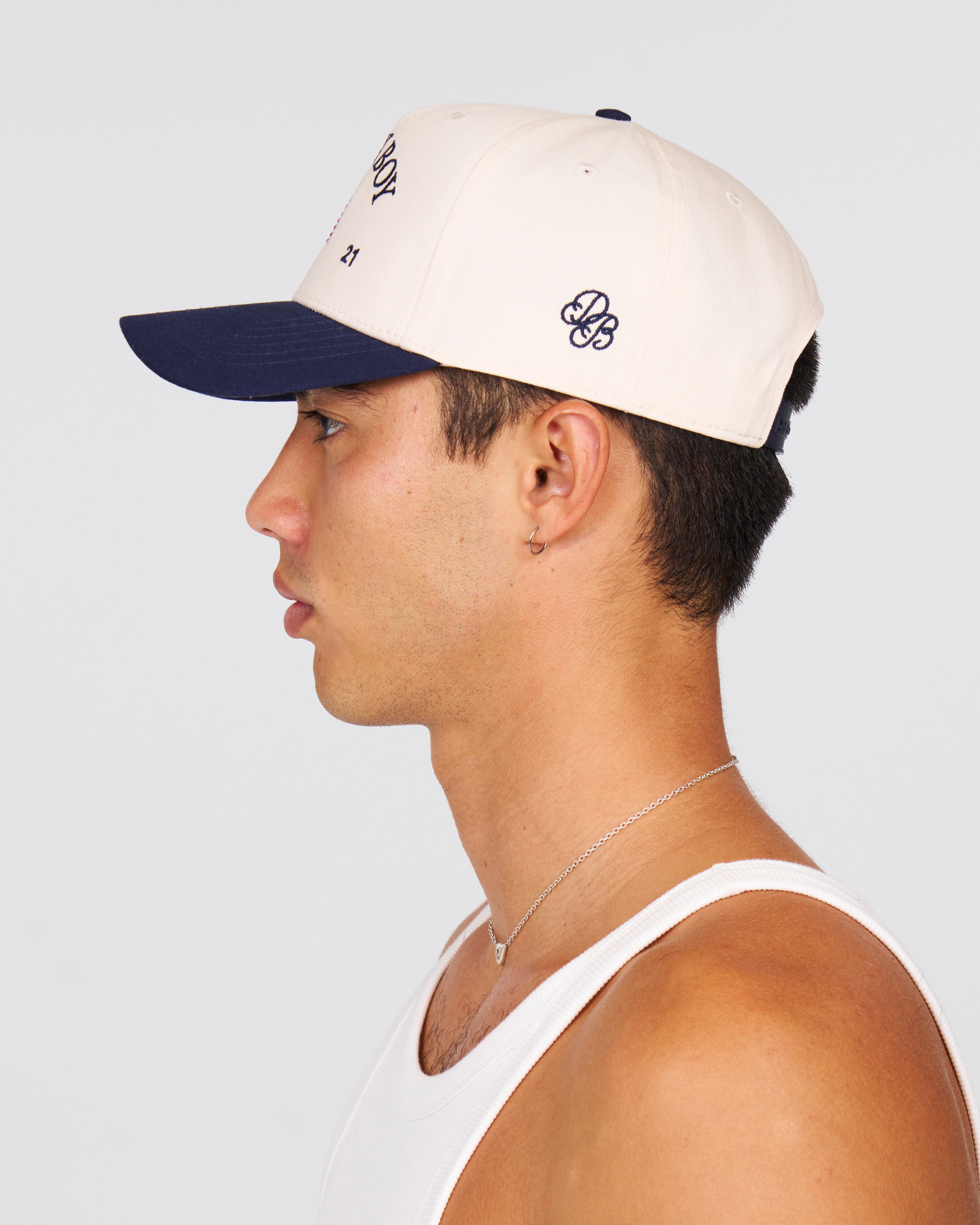 Heritage Trucker Hat Navy Dairy Boy