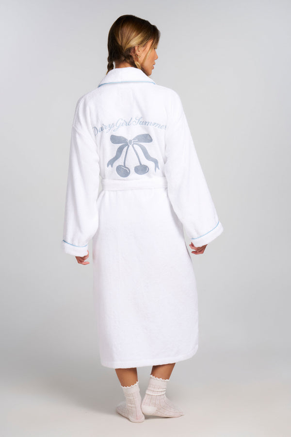 Dairy Girl Summer Robe - Powder Blue