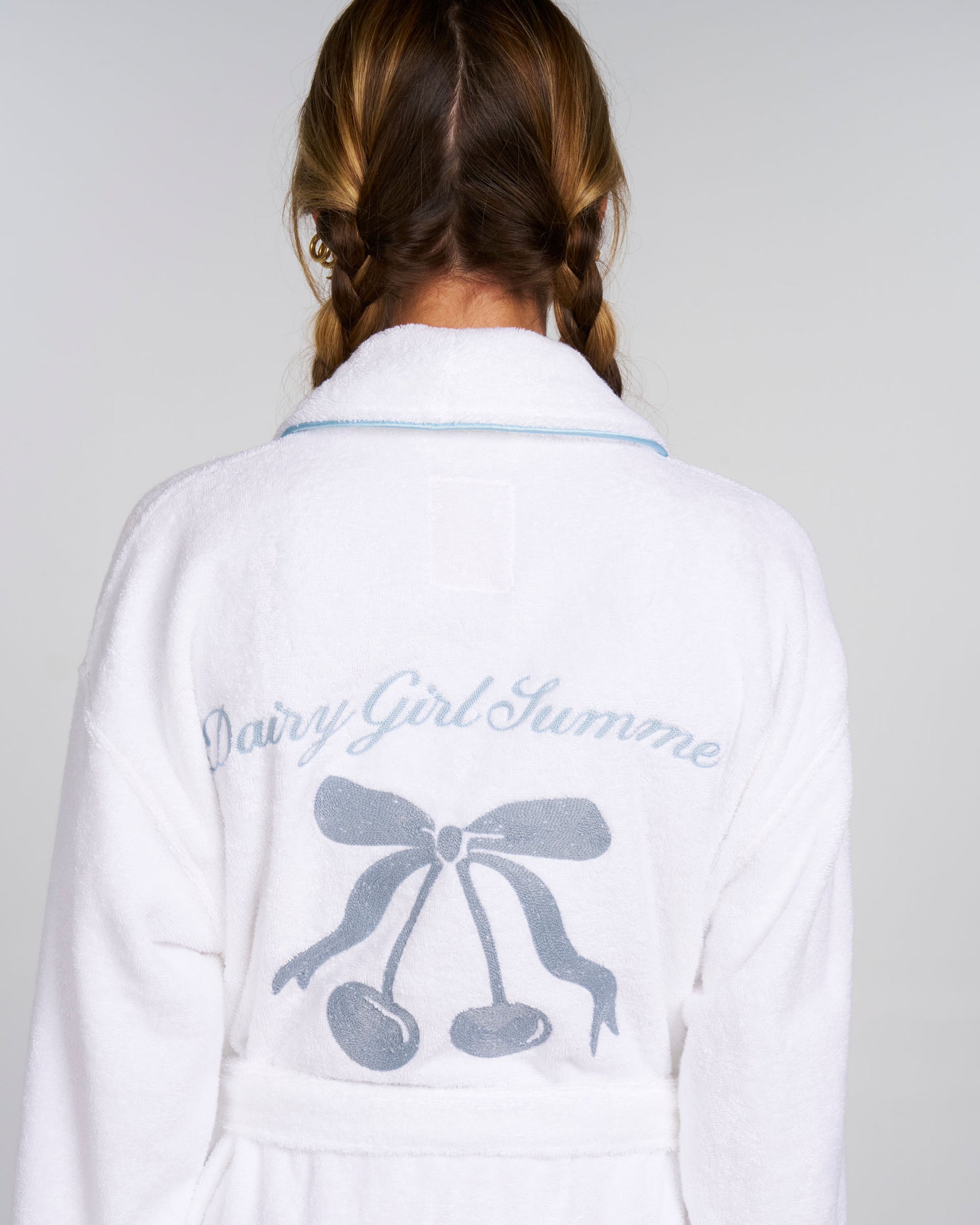 Dairy Girl Summer Robe - Powder Blue