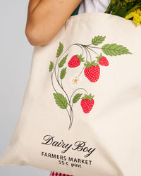 Farmer's Market Strawberry Tote