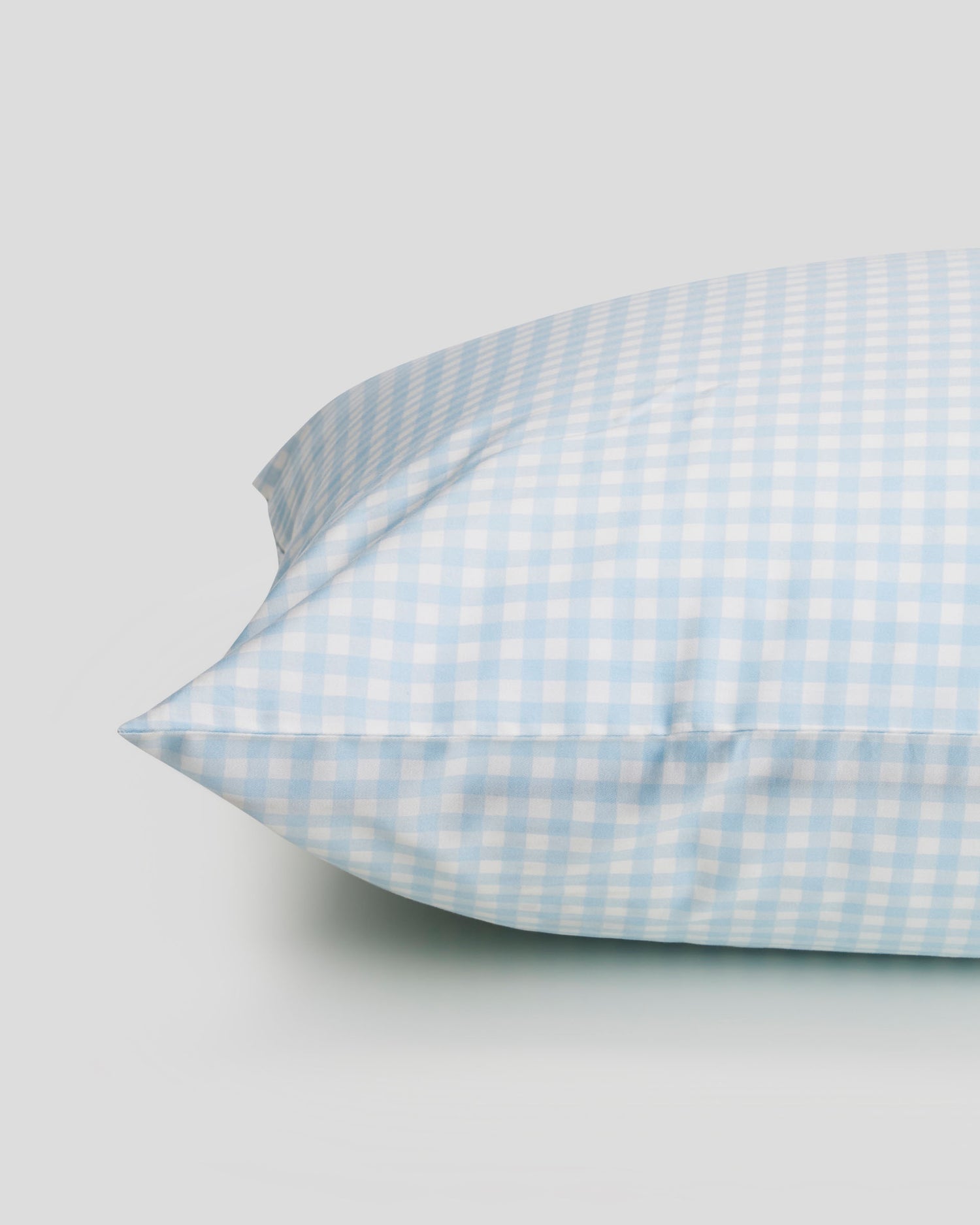 Gingham Shams - Powder Blue