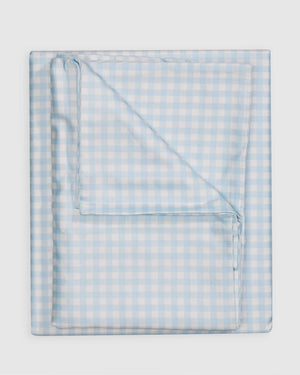 Gingham Duvet Set - Powder Blue