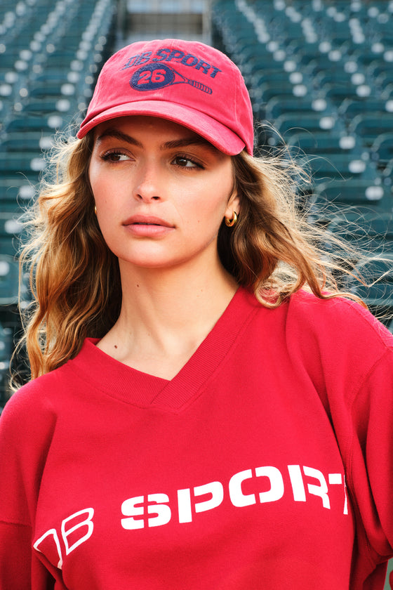 26 Tennis Cap - Cherry Red