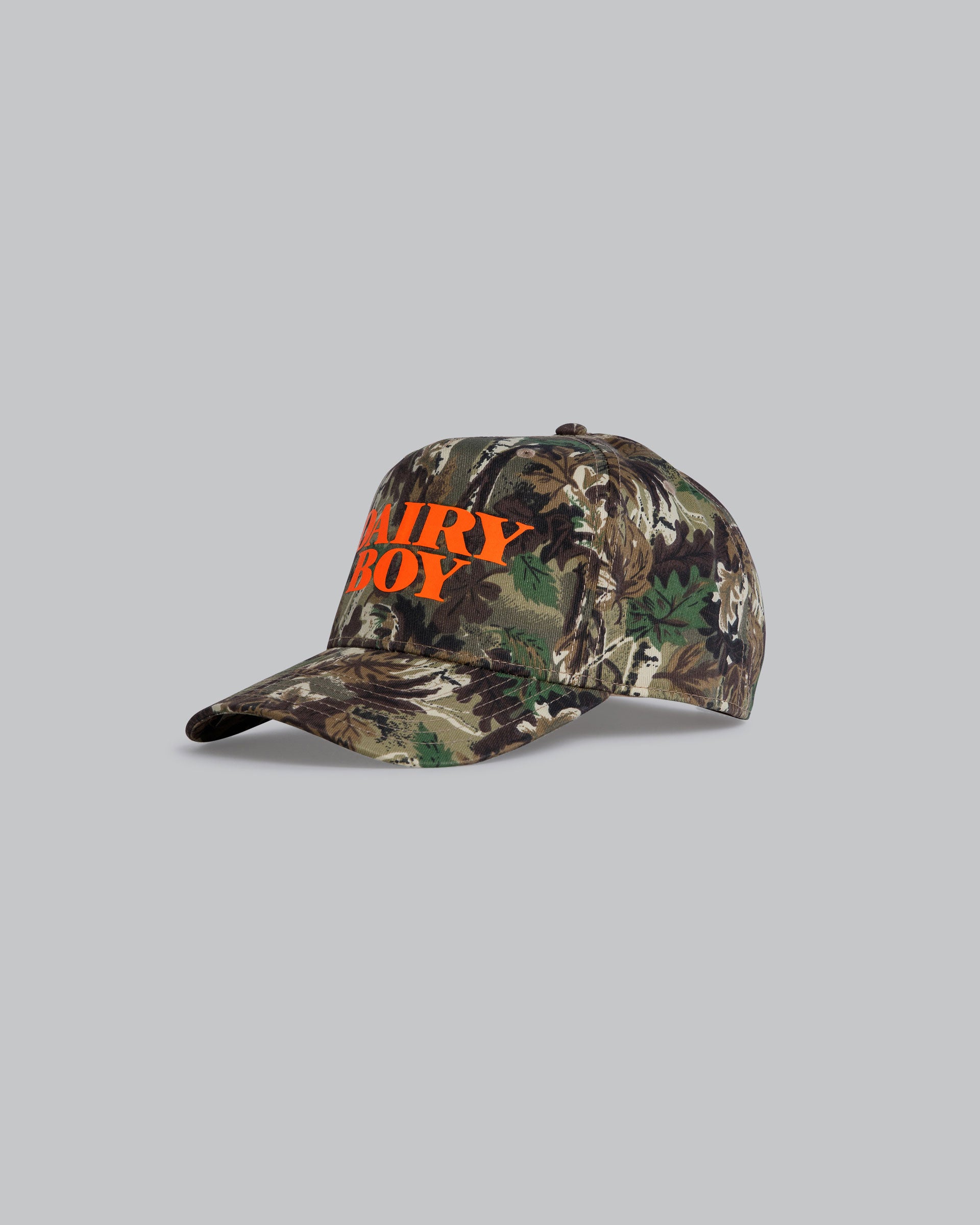 Camo Trucker Hat Orange Dairy Boy