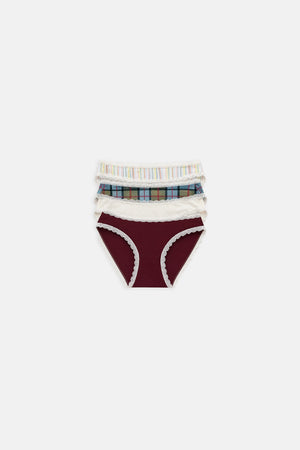 Cheeky Undie Pack - Scottish Plaid Multi