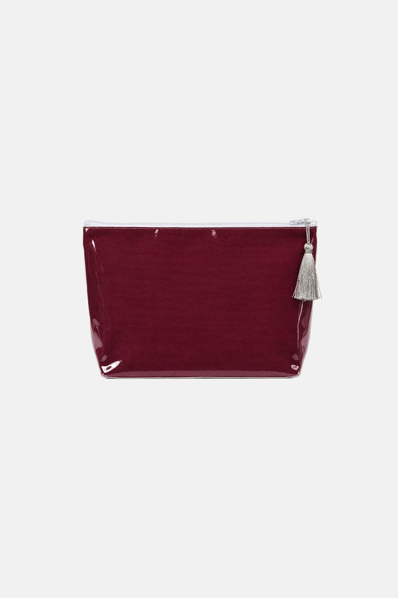 Farm Friends Makeup Bag - Merlot