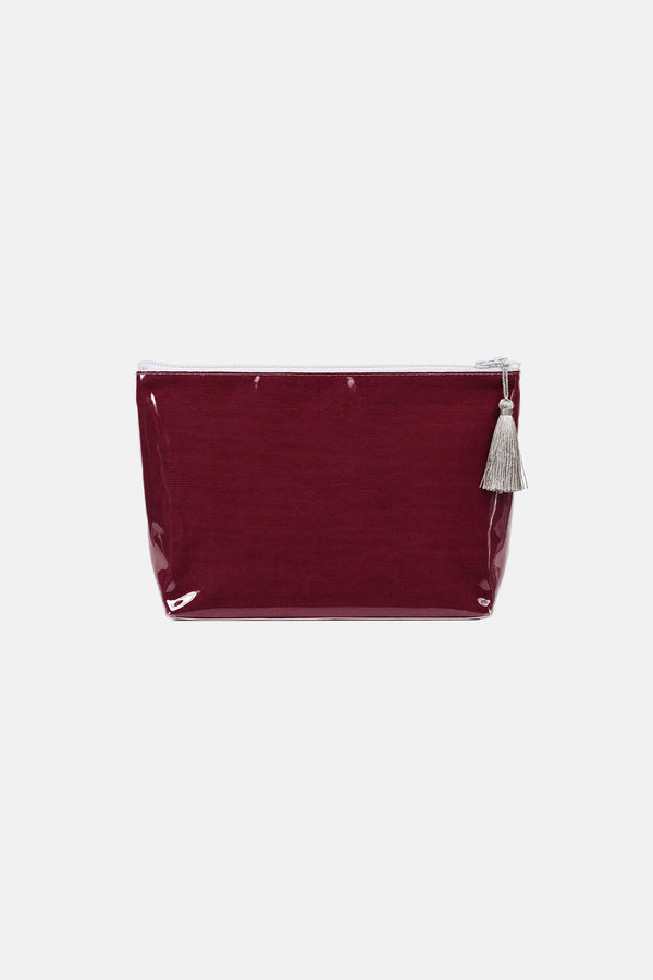 Farm Friends Makeup Bag - Merlot