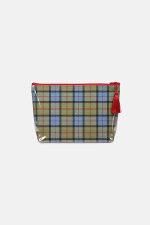 Farm Friends Makeup Bag - Scottish Plaid