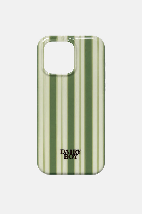 Farm Friends Phone Case - Green Pinstripe