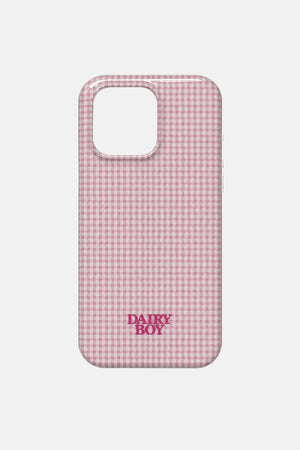 Farm Friends Phone Case - Pink Gingham