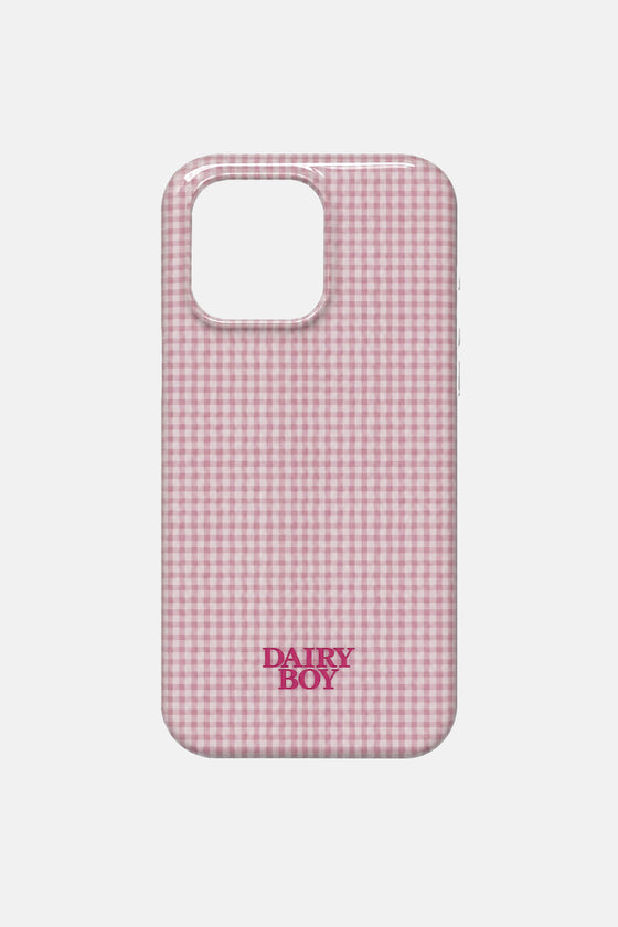 Farm Friends Phone Case - Pink Gingham