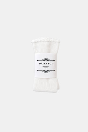 Boot Sock - Soft White