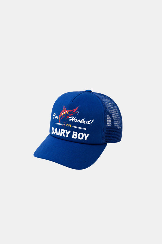 I'm Hooked Trucker Hat - Electric Blueberry
