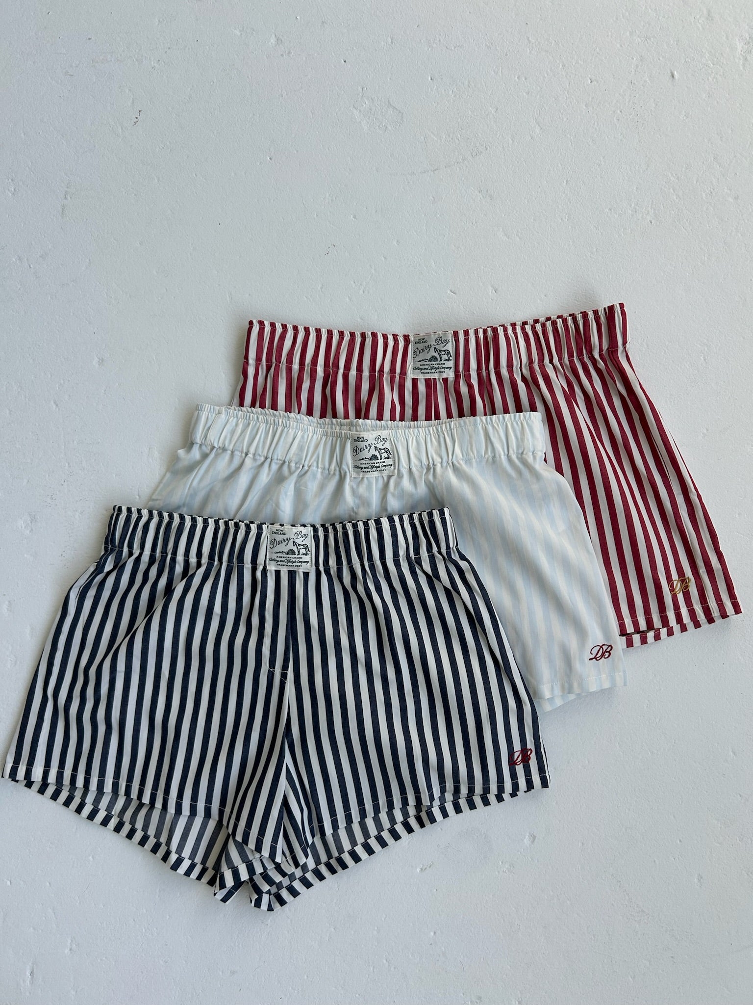 Fitted Boxer Short Set - Candy Stripe