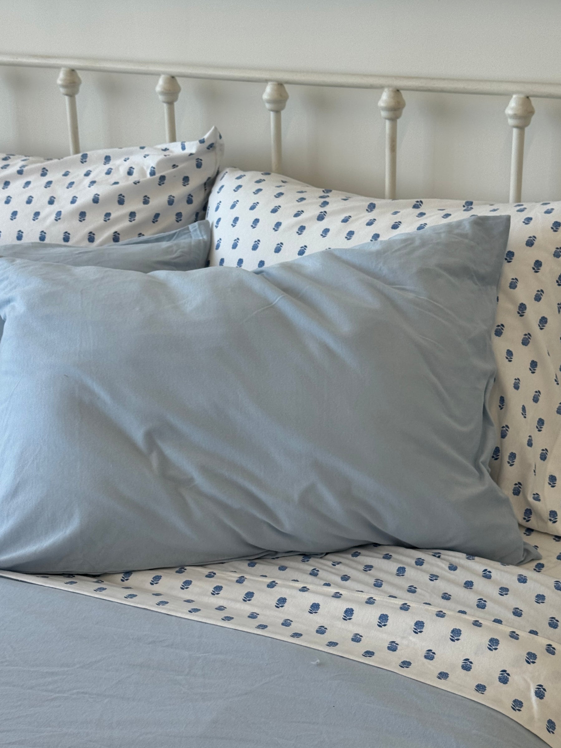 Jersey Sham Set - Chambray Blue