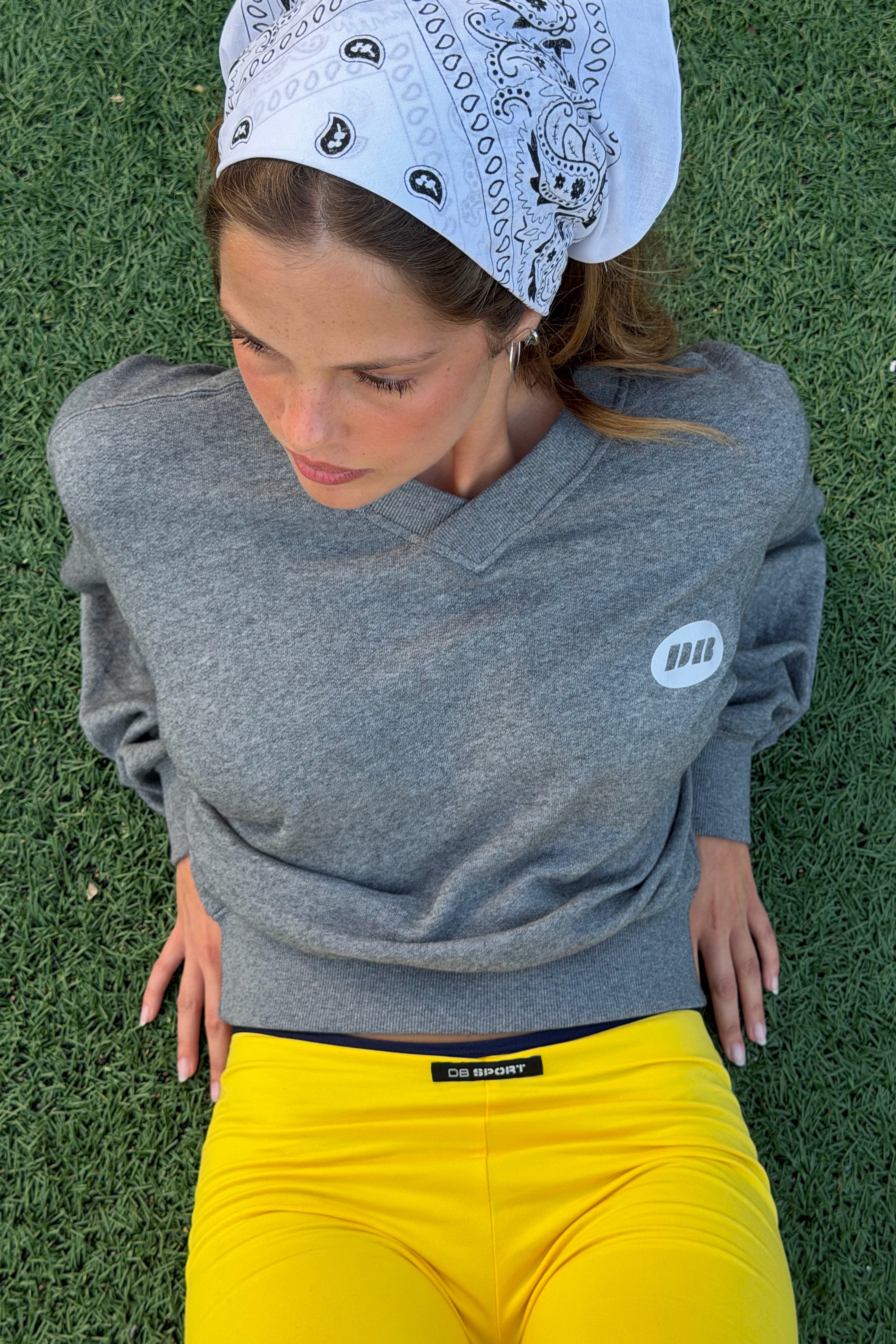 The Club V Neck - Steel Grey