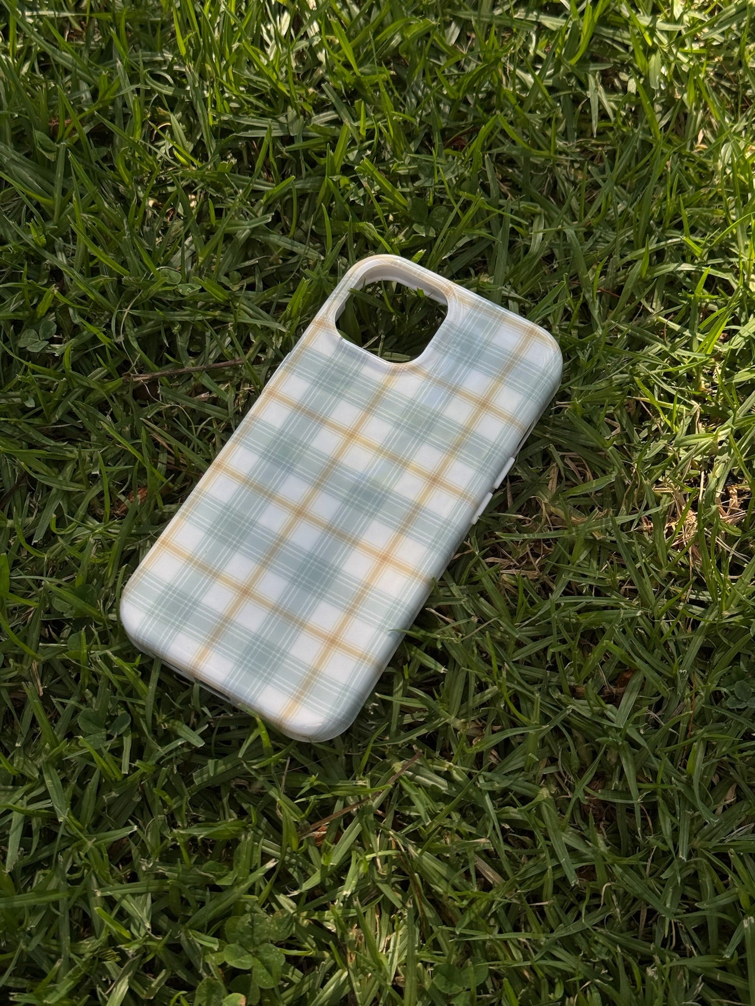 Garden Bed Phone Case - Sailor Plaid