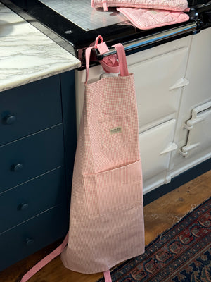 Farm Apron - Pink Gingham
