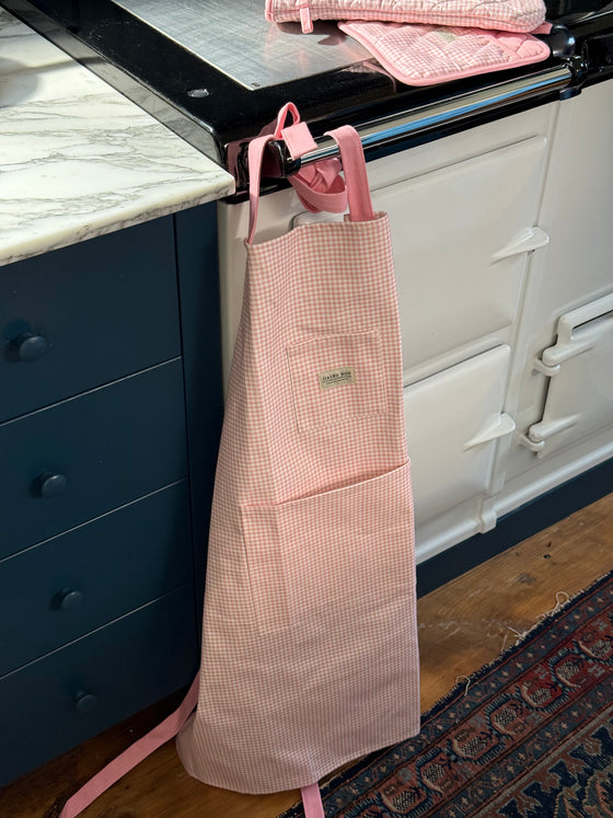 Farm Apron - Pink Gingham