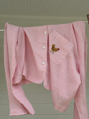Farm Friends Sleep Set - Rooster in Pink Gingham