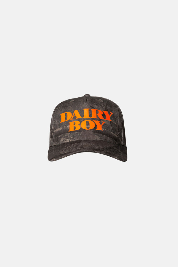 River Camo Trucker Hat - Orange