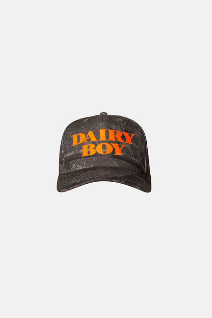 River Camo Trucker Hat - Orange