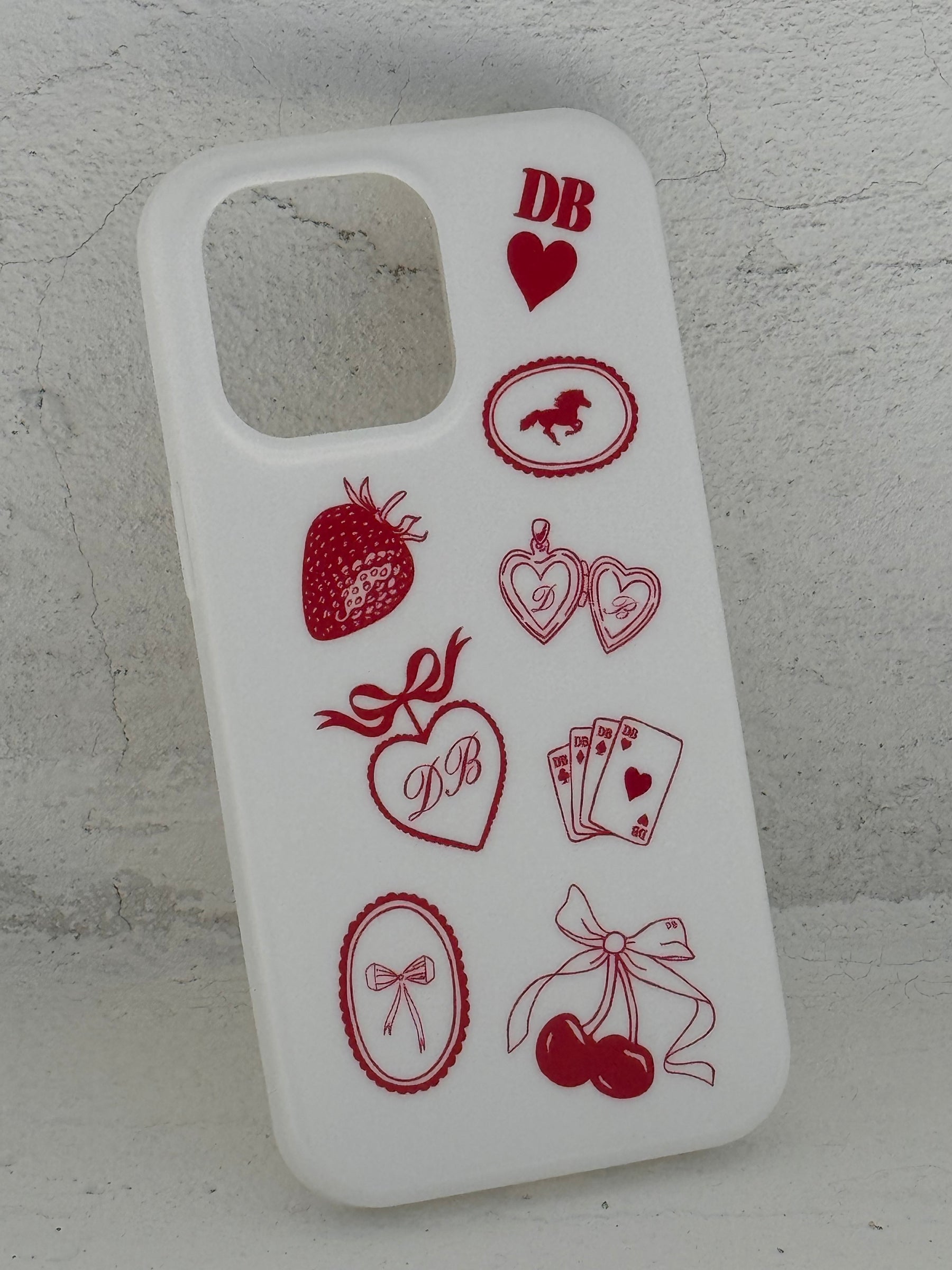 Strawberry Doodle Phone Case