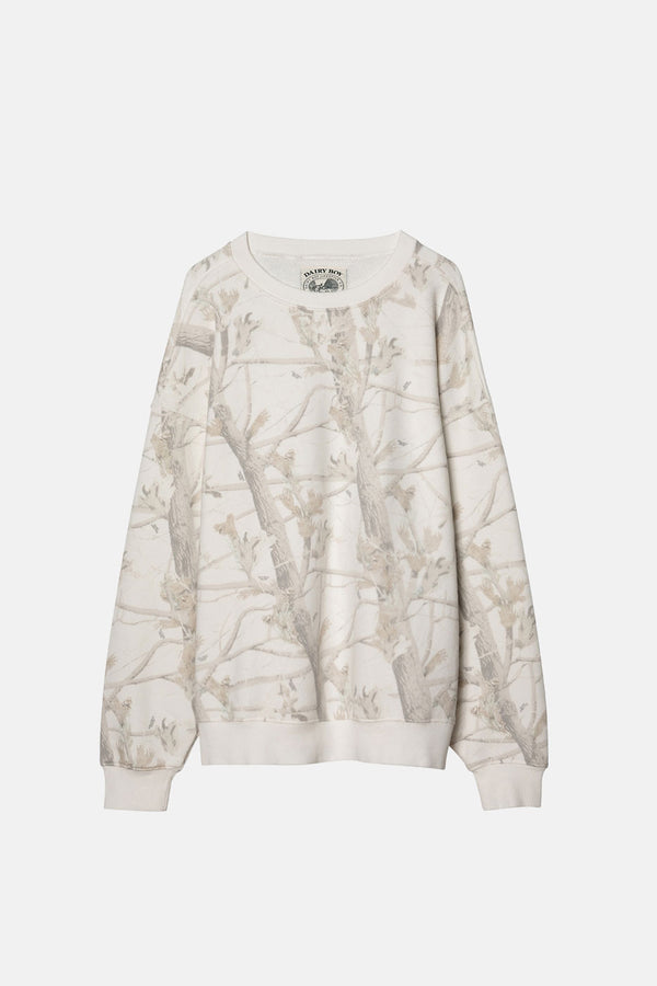 Oversized Crewneck - Woodland Camo