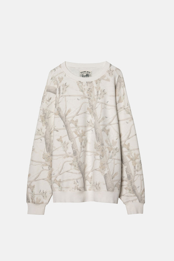 Oversized Crewneck - Woodland Camo