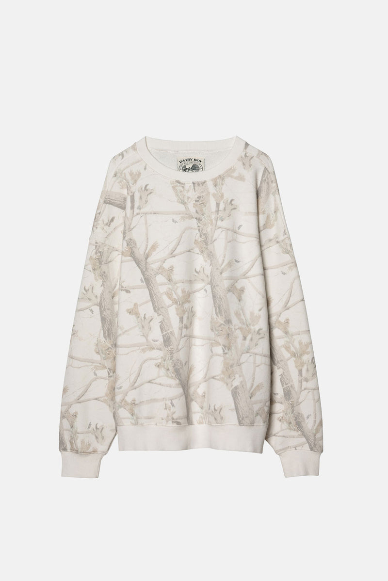 Oversized Crewneck - Woodland Camo