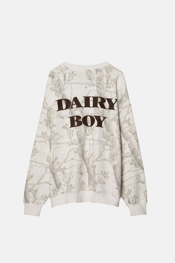 Oversized Crewneck - Woodland Camo Teddy