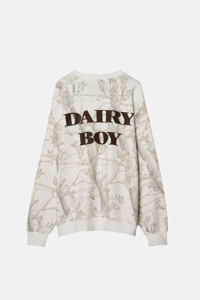 Oversized Crewneck - Woodland Camo Teddy