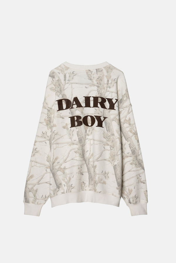 Oversized Crewneck - Woodland Camo Teddy