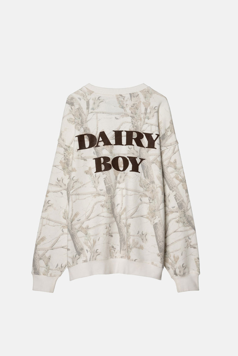 Oversized Crewneck - Woodland Camo Teddy