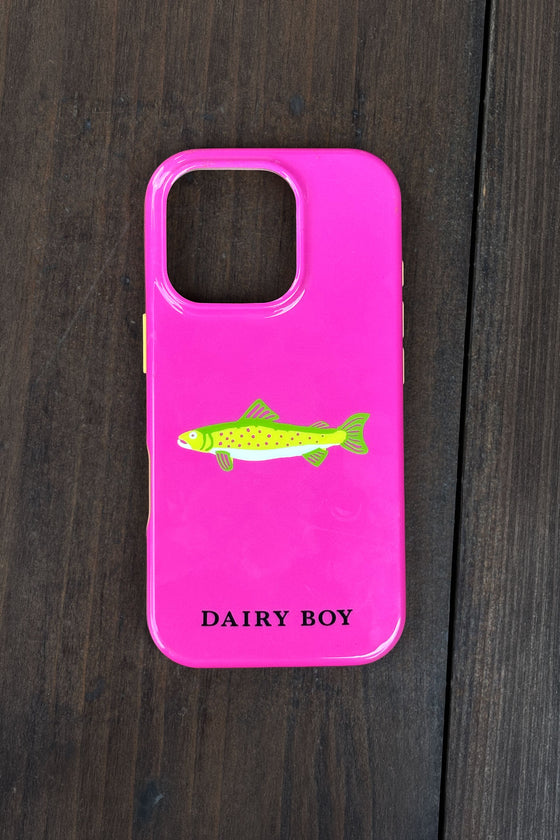 Shell & Sail Phone Case - Neon Fish