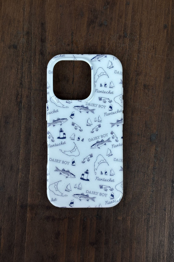Shell & Sail Phone Case - Nantucket Print