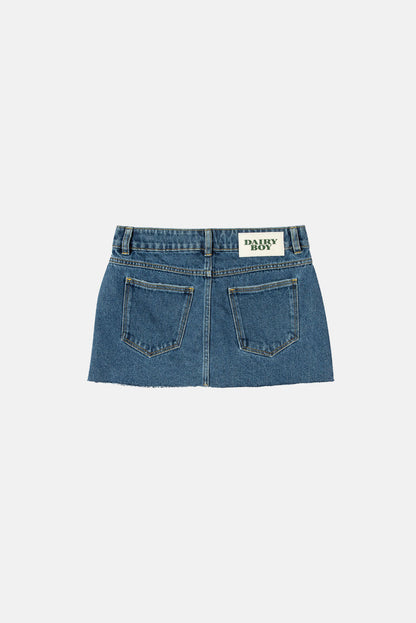 Bambi Mini Skirt - Dark Wash