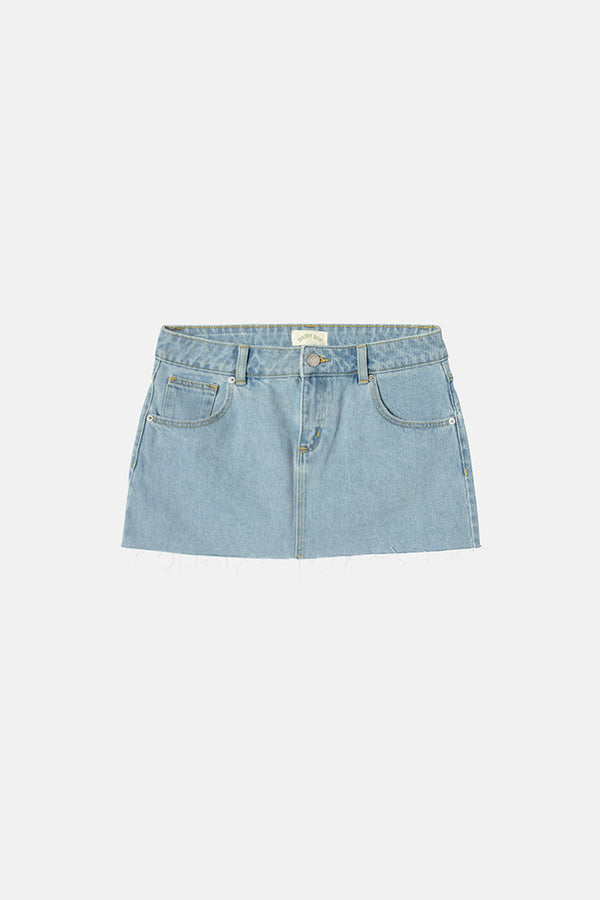 Bambi Mini Skirt - Light Wash