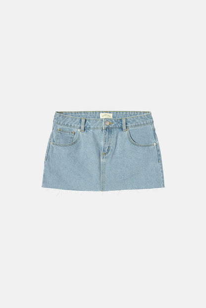 Bambi Mini Skirt - Light Wash