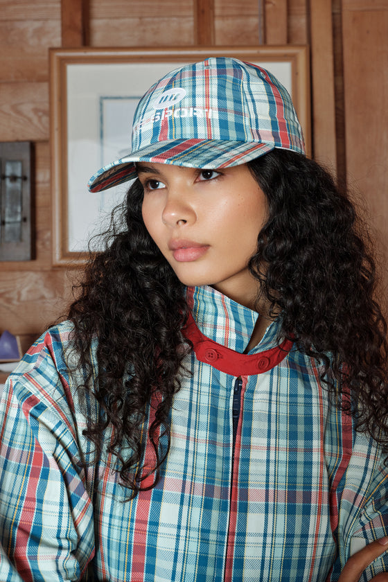 Race Day Baseball Hat - Easy Street Plaid