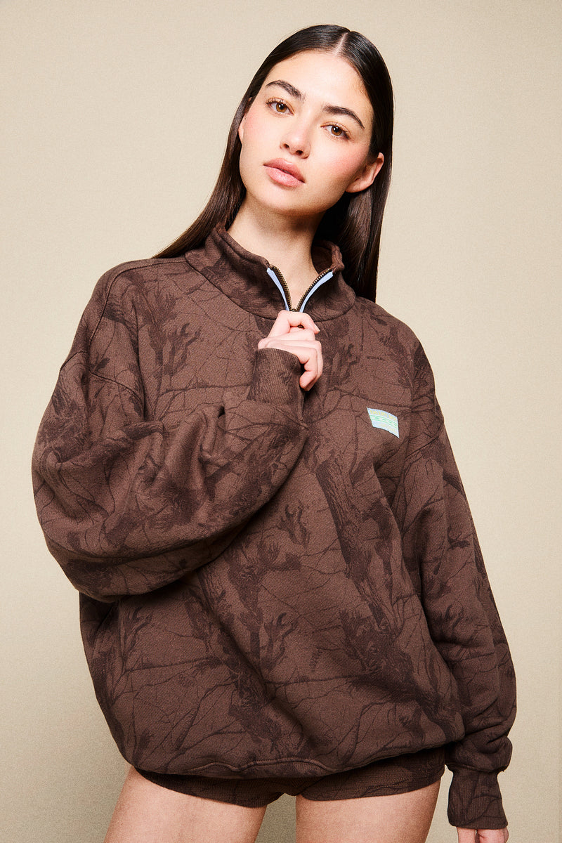 Heritage Half Zip - Lowcountry Camo