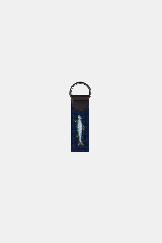 Needlepoint Keychain - Blue