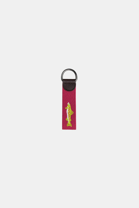 Needlepoint Keychain - Pink