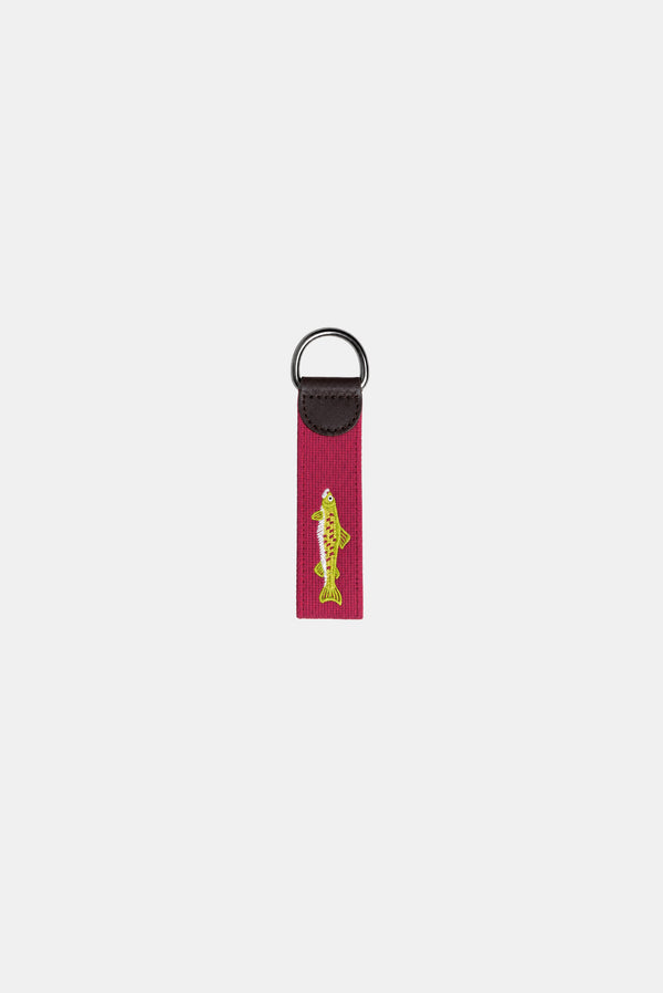 Needlepoint Keychain - Pink