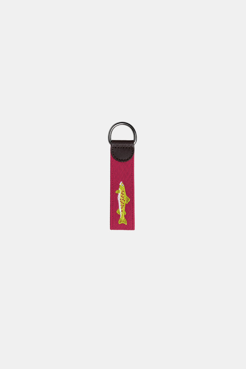 Needlepoint Keychain - Pink