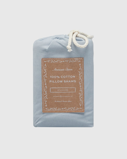 Jersey Sham Set - Chambray Blue