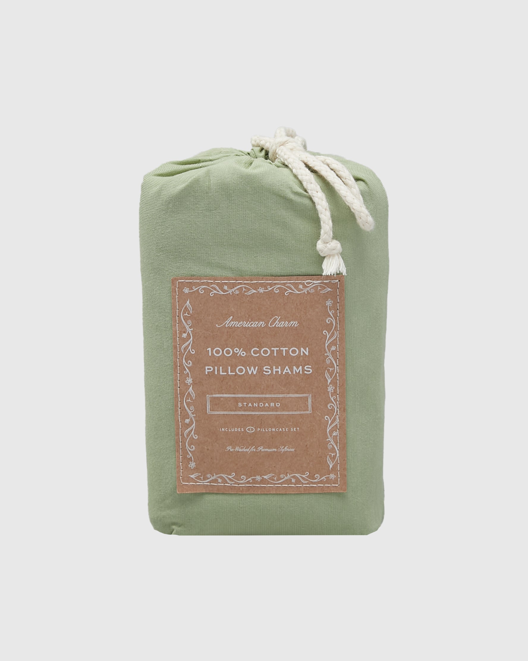 Jersey Pillowcase Set - Sage