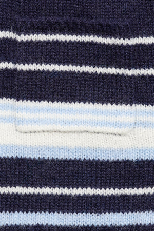 Surfside Striped Knit Shorts - Ocean Blue