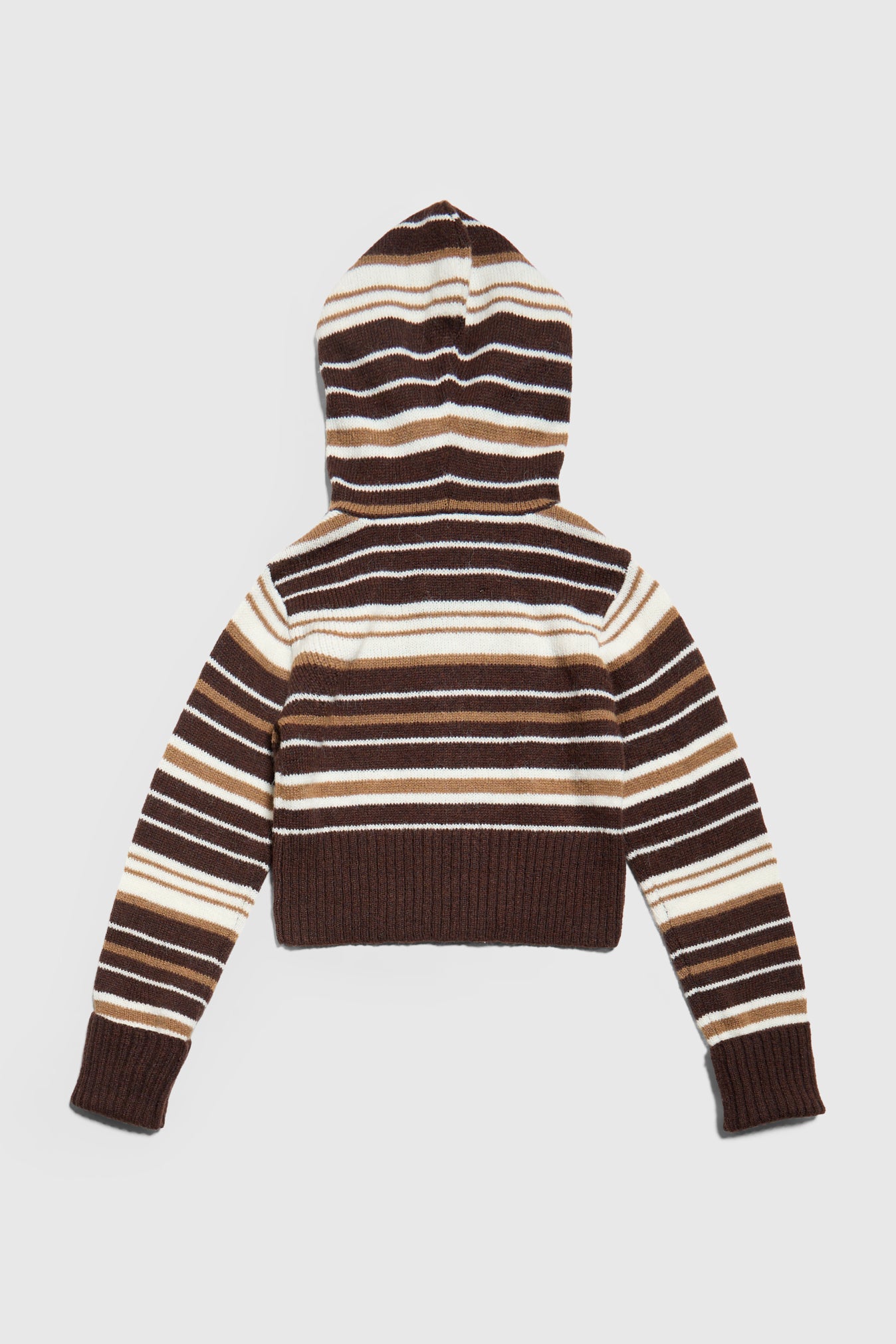 Surfside Striped Knit Zip Up - Sand Dune