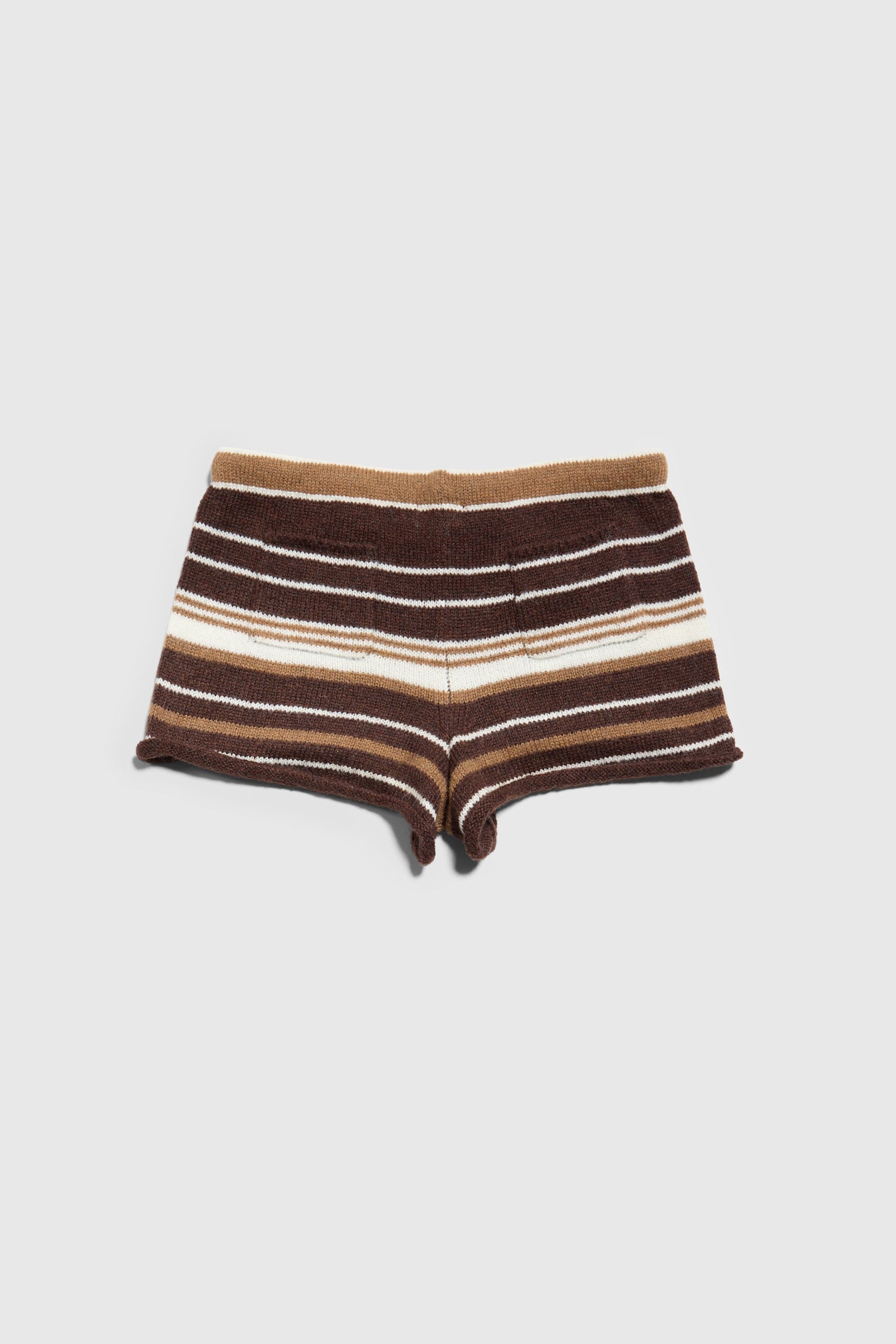 Surfside Striped Knit Shorts - Sand Dune